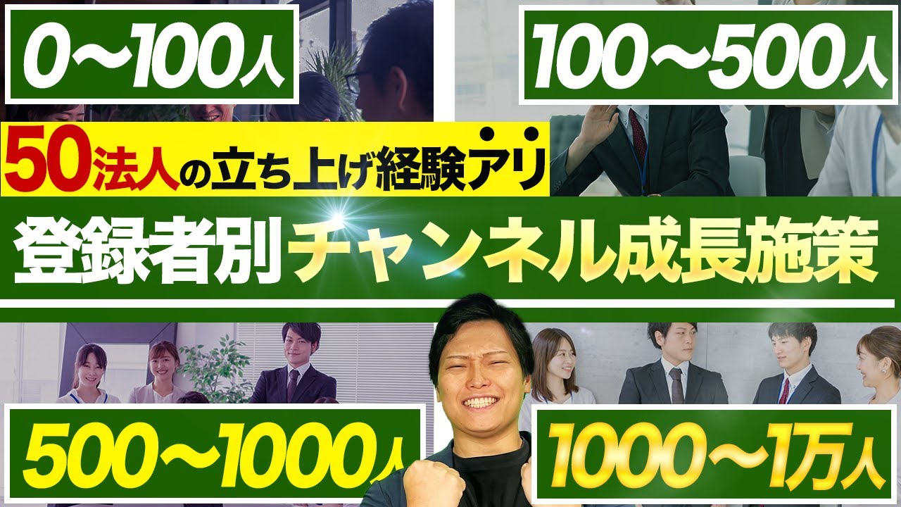 【完全版】フェーズごとに異なる登録者獲得のYouTube戦略！【運用経験数50社以上